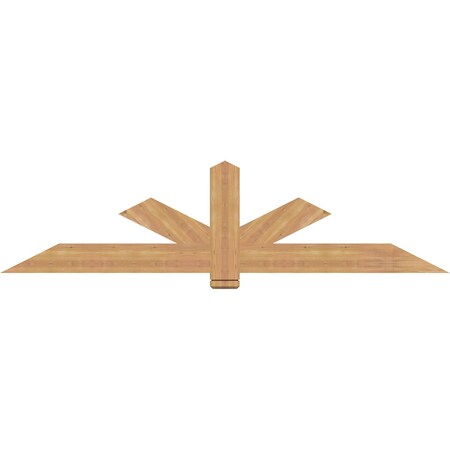 Ekena Millwork Kennewick Timber Gable Bracket, Western Red Cedar, 84"W x 21"H x 1 1/2"D x 5 1/2"F, 6/12 Pitch GBW084X21X0206KEN00SWR
